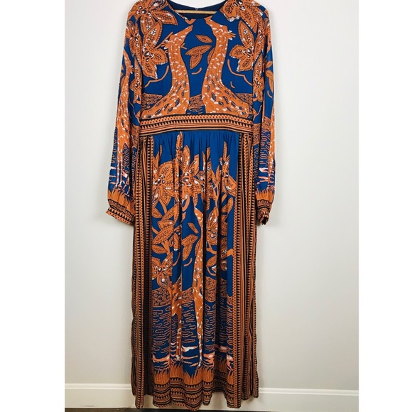 Giraffe Navy Maxi Dress - Picture 4 of 8